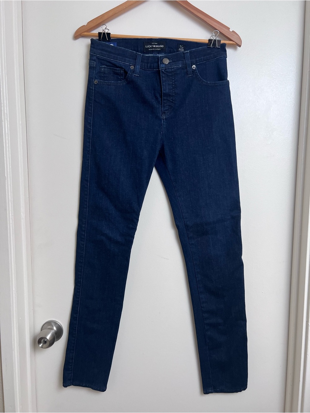 Lucky Brand Ava Skinny Jeans 27 Dark Wash Stretch Denim